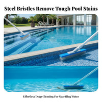 Swimming Pool Brush Pool Cleaning Brush Screw Mount Deep Clean