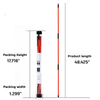 48-Inch Tri-Fold Golf Alignment Stick Swing Trainer