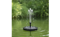Cordless Solar Fountain Pump with Nozzles Compact Floating Solar Fountain Interchangeable Floating Water Pump Outdoor for Gardeners, Pond Owners, Garden Ponds, Bird Baths, Pools, Courtyards