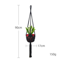Indoor Macrame Plant Hanger Bohemian Hanging Plant Holder Handmade Hanging Planter Basket Decorative for Balcony, Window