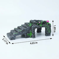 Bearded Lizard Accessories with Flexible Reptile Mounting, Realistic Reptile Hide for Jumping Arachnid Enclosure, Sturdy Habitat