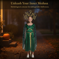 Medusa Costume for Kids and Adults - Greek Mythology Gorgon Cosplay Outfit