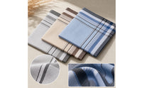 3 Pieces Plaid Pocket Squares Soft Pocket Squares Lightweight Hankies for Men, Seniors, Daily Use, Travel, Gifting
