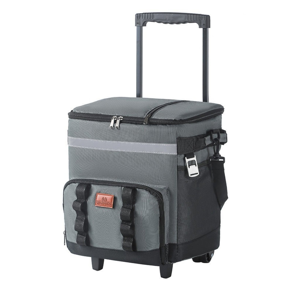 Rolling Chiller Bag Insulated Soft Chiller with Wheels Water Resistant Rolling Ice Chest for Travel