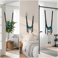 Hanging Neck Traction Harness with Hook Padded Neck Traction Strap Supportive Portable for Home