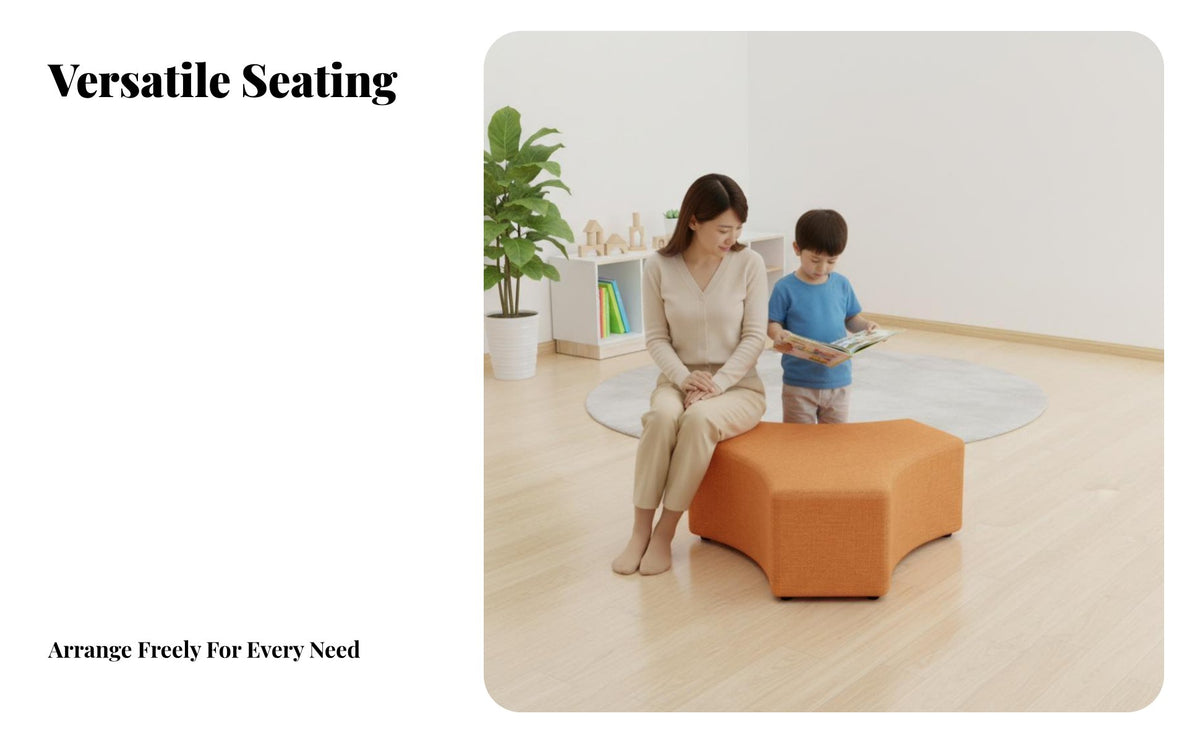 Creative Pebble Stool Set Configurable Bench Childsuitable Reception Couch for Children, Parents, Waiting Area