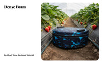 Strawberry Picking Stool Lightweight Mobile Farming Stool Round Agricultural Seat for Farmers, Gardeners, Greenhouse, Gardening