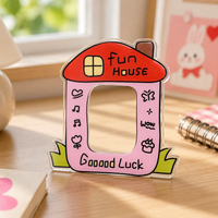3-inch Acrylic Photo Frame Photo Stand Red Brown Green Black White Tabletop For Newlyweds Children Growth Records