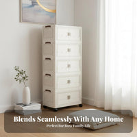 Wheeled Organizer with Doors Installationtool-no-assembly foldable Wheeled Wardrobe