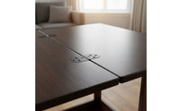 With Wheels Folding Sofa Table Portable Rolling Side Table Slim Design Household Furniture Space Saving