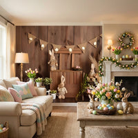 Easter Photography Background Cute Design Easter Photography Backdrop Scene Setting Bunny Portrait Backdrop for Photographers, Parents, Parties, Home