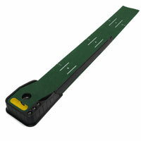 Golf Putting Mat with Ball Return Alignment Markings Putting Mat with Automatic Ball Return Portable Compact for Golfers, Home