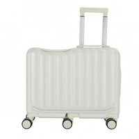 Telescopic Handle Children's Suitcase Zipper Closure Hard-Shell Suitcase