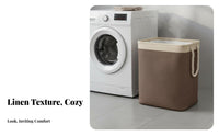 Foldable Laundry Basket Waterproof Foldable Clothes Hamper Space-Saving Foldable Laundry Hamper for Students, Apartment, Dorm Room