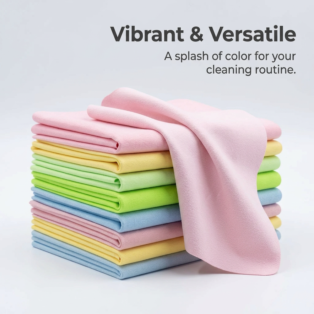 Microfiber Suede Cleaning Cloths, Soft Microfiber for Screens, Jewelry, Electronics, Glass, Polishing Cloths, 14.5*17.5cm