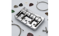 Rectangular Base Plate 4-String Bass Bridge Fixed Metal Bass Bridge