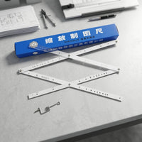 Drawing Pantograph Ruler Punched Holes Metal Pantograph Ruler Enlarge and Art Supply