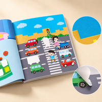 Children's Focus Sticker Quiet Book for Early Education, Brain Development Activity Book for Ages 2-6
