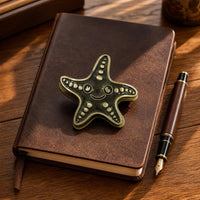 Antique-Style Starfish Clip Vintage-Inspired Starfish Paper Clip Decorative Bookmark Clips Metal for Stationery Lovers, Scrapbookers, Journaling, Desk Displays, Photo Styling
