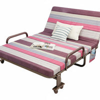 Sturdy Steel Frame Portable Folding Cot Space-Saving Single Sleeper Folding Bed Installation-Effortless Rollaway Bed with Mattress for Office, Home, Hospital