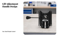 Adjustment Lever Office Chair Mounting Plate Central Opening Seat Bracket Plate Black Metal Tilt Control Mechanism Fits Standard Cylinders