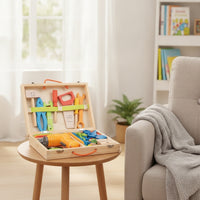 Wooden Toy Colorful Toy with Drill Portable Wooden for Kindergarten
