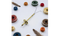 Fly-Fishing Line Gold-Toned Dubbing Silver-Colored Metal Line Winding Tool