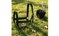 Cow Halter leading Rope Set Heavy Duty Adjustable Cattle Halter Breakaway Design Nylon Cattle Headgear for Farmers, Veterinarians, Farm, Ranch
