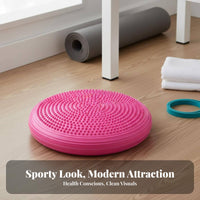Mindfulness Balance Pad Anti-Slip Wobble Pad Inflatable Balance Disc Two-Sided-Sided Design Central Stability Disc Ergonomic