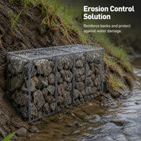 Gabion River Protection Mesh for Flood Control - Zinc-Aluminum Alloy