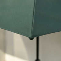 Half Coverage Space-Saving Wall-Side Umbrella Thickened Half Parasol for Patio, Garden