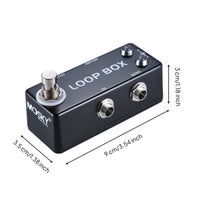 Compact Loop Box Pedal Metal Guitar Loop Box Mini Line Selector Low-Height for Live Stage