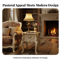 Two-Shelf Square Stand European design End Table Space-Saving adaptable Use for Homeowners, Decorators, Bedroom, Entryway