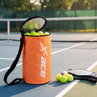 Waterproof Tennis Ball Bag High Capacity Ball Storage Bag with Shoulder Strap Zippered Equipment Portable for Players, Coaches