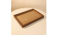Shielding Jewelry Tray with Velvet Lining Elegant Wood Jewelry Tray Sturdy Compact for Collectors