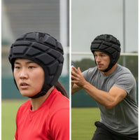 Padded Sports Helmet Shock Absorbing Open Face Helmet Impact Resistant Padded Headgear for Baseball Athletes, Athletes