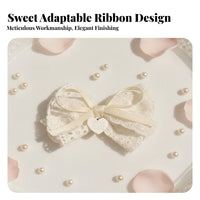 Duckbill Hair Fastener Sweet Look Floral Knot Hairpin Lace Knot Hair Fastener Versatile Cute Design for Girls, Informal Outings