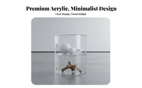 Clear Acrylic Display Case High Clearness Acrylic Display Box Figurine Storage Case Particles Proof Stackable Figurine Showcase