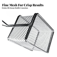 Mini French Fry Basket Restaurant Design Mini Fry Basket Miniature Size Individual Food Server for Restaurants, Pubs, Parties
