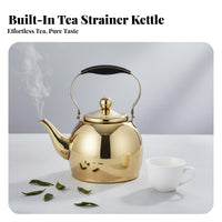 Stainless Steel Tea Kettle Heat Resistant Handle Teapot for Tea , Restaurant, Camping