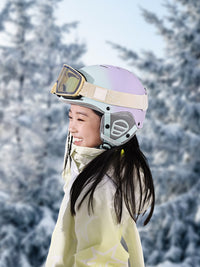 oddivski新款儿童滑雪头盔男女童安全防撞单双板雪盔专业滑雪护具