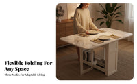 Space-Saving transformable Dining Console Sintered Stthree-in-one Top Household Furniture Multi-Functional Storage Cabinet scuffResistant for Apartment Dwellers, Homeowners, Interior Designers, Small Apartments, Kitchen, Living Room
