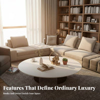 Modern design 2-Tier circular table Minimalist Aesthetic Living Room Furniture Italian Inspired Easy to Clean for Interior Designers, Homeowners, Office Managers, Lounge, Reception Area