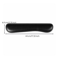 Stitched Edges PU Leather Wrist Rest Curved Keyboard Wrist Rest Ergonomic
