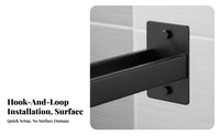 Drilleffortless Installation Wall-Mounted Towel Bar Easy To Install Bathroom Fixture Multi-Functional Household Storage Space-Saving for Renters, Apartment Dwellers, Homeowners, Kitchen, Toilet, Home