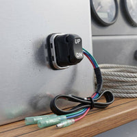 Outboard Marine Engine Trim Switch Wired Cable Harness Outboard Trim Switch Black Plastic Easy to Install for Boat