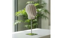 Mannequin Head with Stand Professional Hat Display stand Square Base Stable Model Head for Collectors, Home Closet