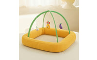 Cat Bed with Toy Arched Square Bolster Cat Bed with Toy Bar Indoor Pet Supply for Cats