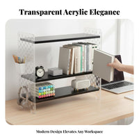 Multi-Functional Storage interchangeable Pegboard Rack Space-Saving Desktop Organizer Customizable Layout Desk Shelf Multifunctional for Students, Hobbyists, Crafters, Study Room, Gaming Setup, Bedroom, Studio