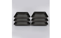 6 Pieces Stepping Stone Tray DIY Stepping Stone Tray Reusable Cement Casting for Homeowners, Gardeners, Garden Path, Patio Walkway, Backyard
